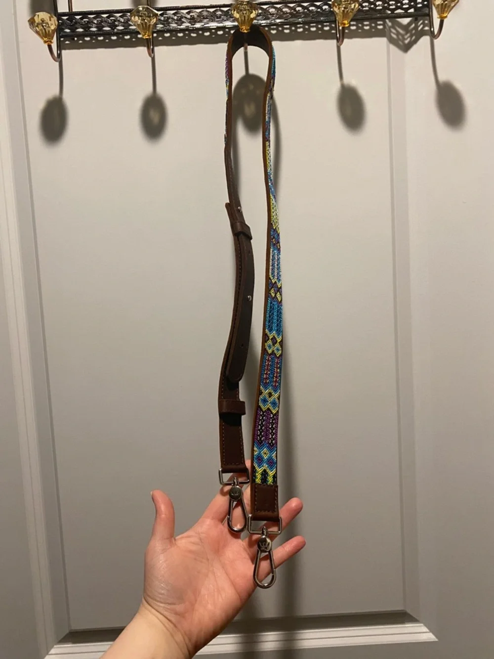 Consuela Blueberry Crossbody Strap with Brown Leather - NWOT - Picture 2 of 8